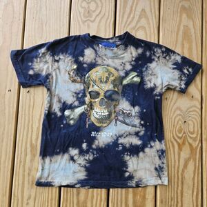 Kid-U-Not Kids S/M Pirate Alex Bay Tie Dye T-Shirt 100% Cotton Nautical Lake